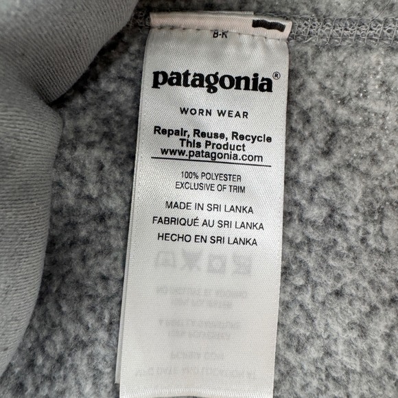 Patagonia Better Sweater Women's Small Gray Fleece Full Zip Hoodie Jacket - Picture 4 of 4